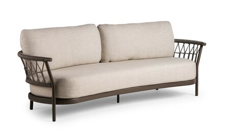 Fresca Lounge 3-Seater Chocolate - afbeelding 1