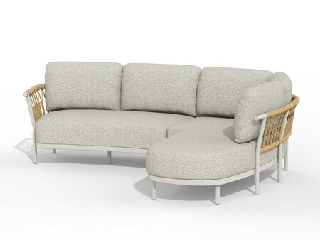 Fresca Lounge Set Organic Complete Left Creme White