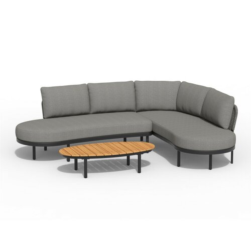 Fumanu Lounge set Complete Left Charcoal - afbeelding 1
