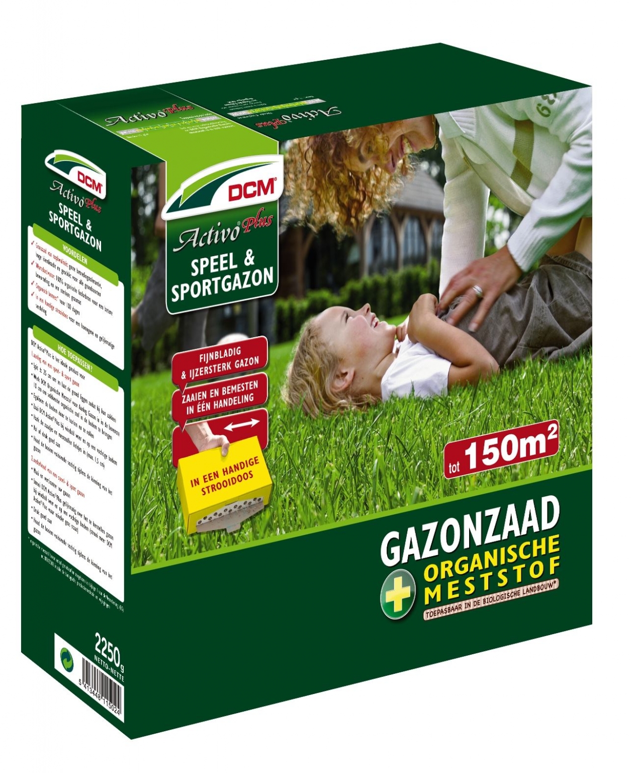 Graszaad activo plus 2.25kg 150m2 Tuincentrum Schmitz