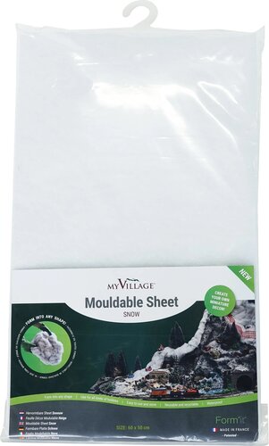 Hervormbare sheet l60b50cm sneeuw - afbeelding 1