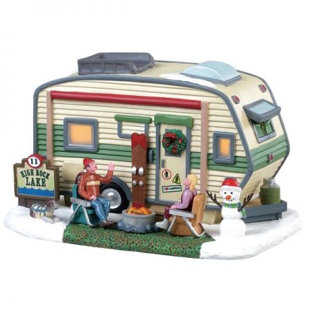 Lemax High Rock Lake Trailer , B/O Led