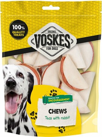 VOSKES Hondensnack taco met konijn 400gr