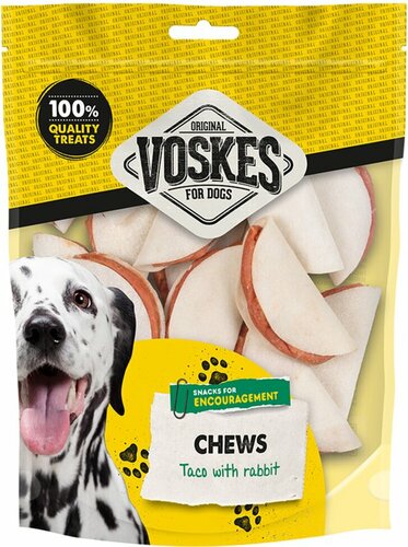 VOSKES Hondensnack taco met konijn 400gr