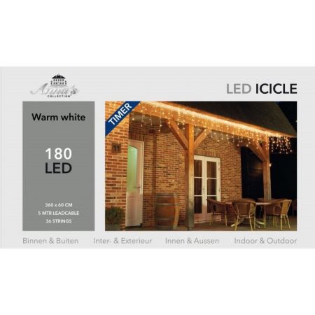 Ijspegelverl 180l/l60b360cm led ww