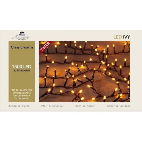 Led classic ivy 1500l/l32m zwart