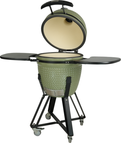 Kamado 18" olijf groen inclusief Heat deflector - afbeelding 2