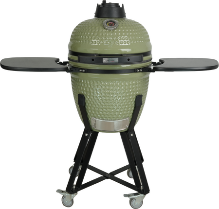 Kamado 18" olijf groen inclusief Heat deflector - afbeelding 1