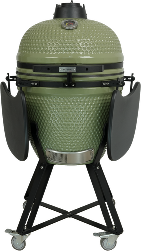 Kamado 21" olijf groen inclusief Heat deflector - afbeelding 1