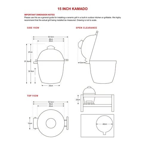 Keij Kamado Legend Blue - Compact - 15 inch - afbeelding 2