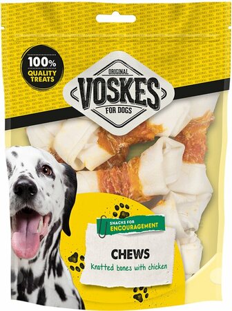 VOSKES Knoop wit kip 4.5inch 10st - afbeelding 1