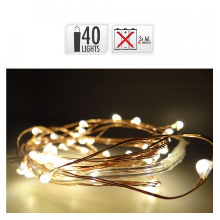 KOPERDRAAD 40LED WW BO