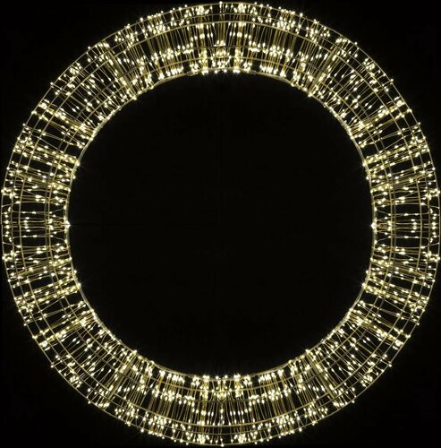 Krans d50cm 800led goud - afbeelding 2