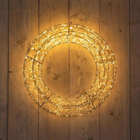 Krans metaal 1800led 58x12cm cw