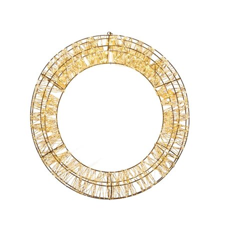 Krans metaal 2400led 70x12cm cw