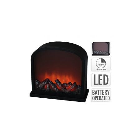 LANTAARN OPENHAARD LED 28CM