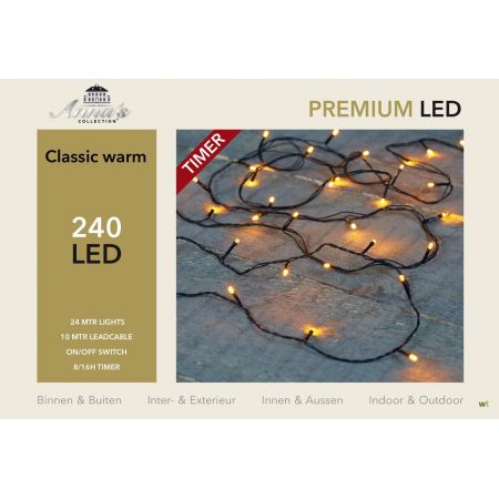 Led classic buiten 240l/l24m zwart