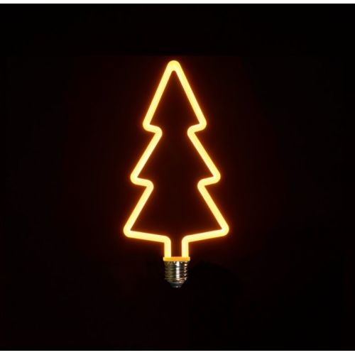 LED RETRO KERSTBOOM VORM 110X240MM 4W-1800K / E27 FITTING DIMBAAR