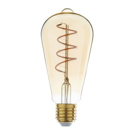 LED Spiraal Filamentlamp E27 Warm Wit