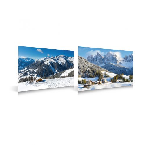 Lemax Achtergrond Wintersp/Bergd L59B39Cm