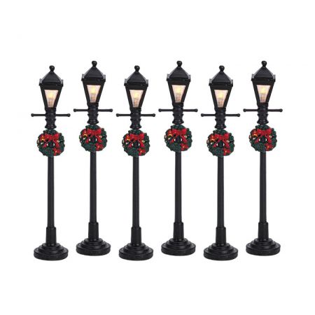 Lemax Gas Lantern Street Lamp 6Pcs