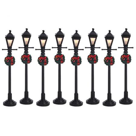 Lemax Gas Lantern Street Lamp 8Pcs
