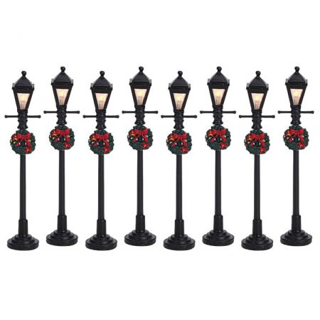 Lemax GAS LANTERN STREET LAMP 8pcs