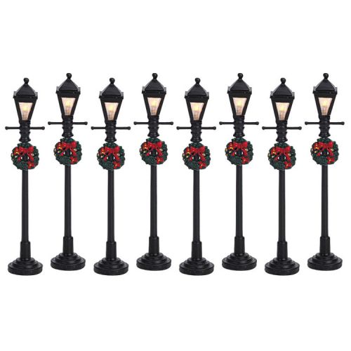 Lemax GAS LANTERN STREET LAMP 8pcs