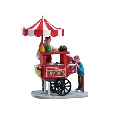 Lemax Hot Dog Cart