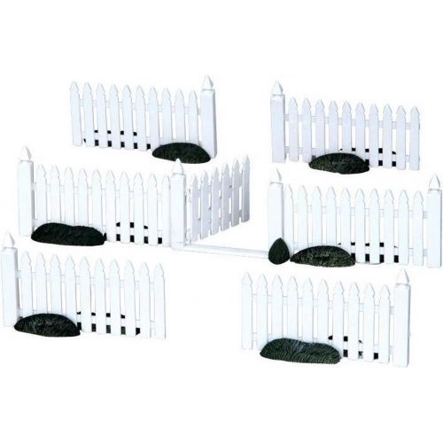 Lemax Plastic Picket Fence, Set Of 7