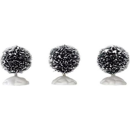 Lemax ROUND BRISTLE TREE, SET OF 3, MINI. H=4,1cm