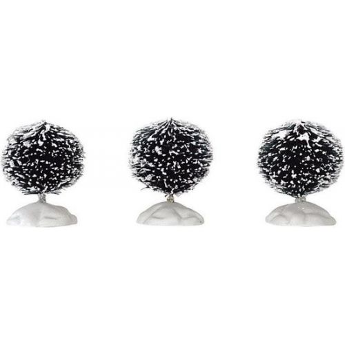 Lemax Round Bristle Tree, Set Of 3, Mini. H=4,1Cm