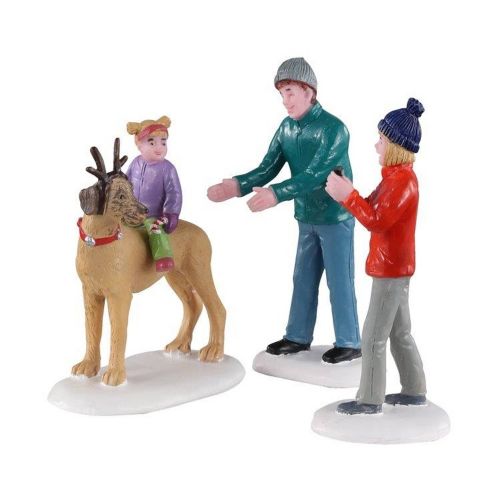 Lemax Rover Plays Rudolph, Set Of 3