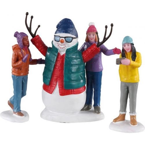 Lemax Snowman Selfie, Set Of 3