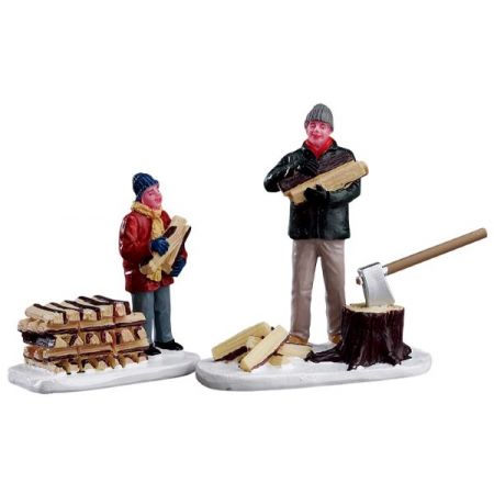 Lemax Stacking Firewood