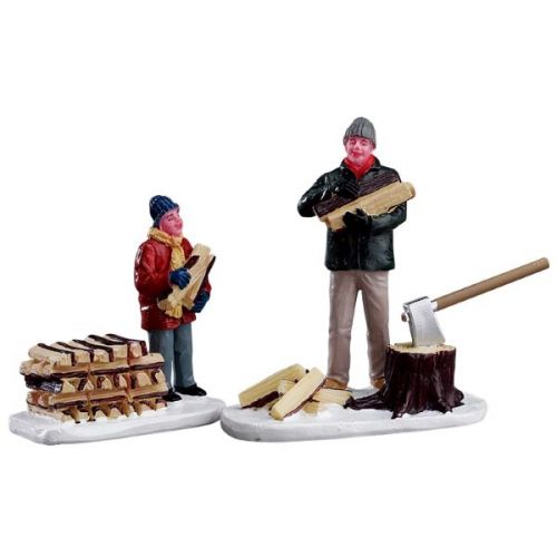 Lemax Stacking Firewood