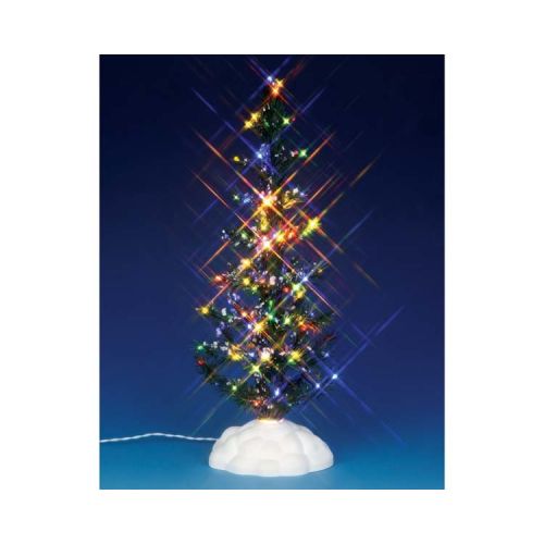 Lemax Lighted Pine Tree, Multi, Large, B/O (4.5V)