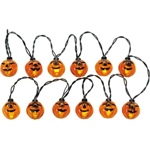 Lemax Lighted Pumpkin Garland String, Count Of 12, B/O (4.5V)