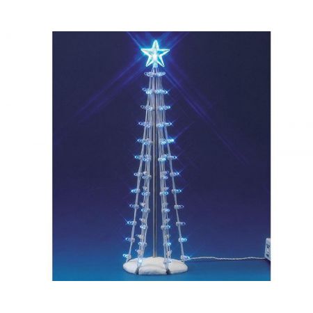 Lemax Lighted Silhouette Tree(Blue), L, B/O (4.5V)