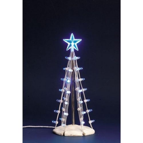 Lemax Lighted Silhouette Tree(Blue), M, B/O (4.5V)