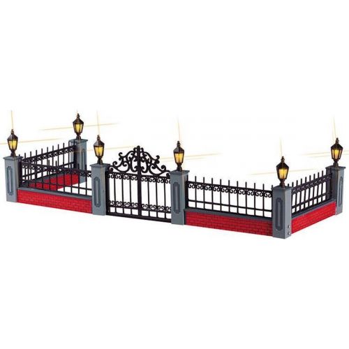 Lemax Lighted Wrought Iron Fence, Set/5, B/O (4.5V)