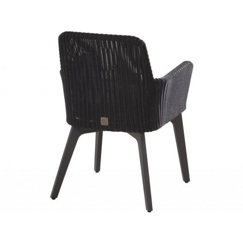 Lisboa tuinstoel Polyloom Anthracite/ALU legs with cushion - afbeelding 2