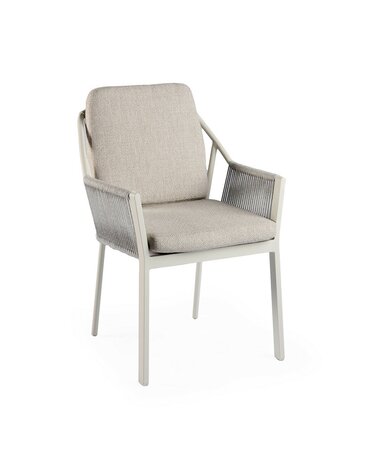 Liv Dining Chair Stackable Creme White - afbeelding 1