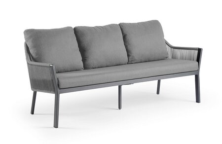 Liv Lounge Dining 3-Seater Charcoal - afbeelding 1