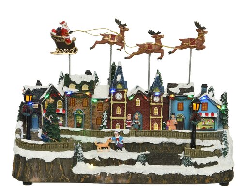 LUMINEO CHRISTMAS VILLAGES Led scenery l38b15h25.5cm multi