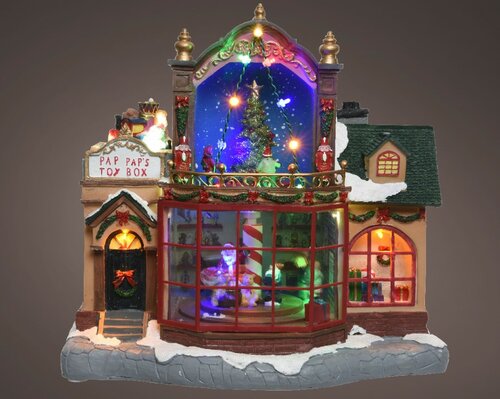 LUMINEO CHRISTMAS VILLAGES Led winkel l19b31h29cm-12l mlt