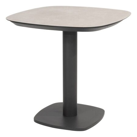 Manolo dining table ceramic print anthracite 75 X 75 X 75 cm