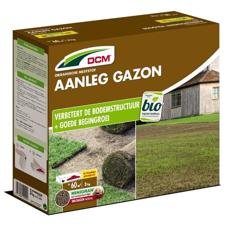 DCM Meststof aanleg gazon 3kg