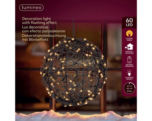 Micro led bal d15cm-60l warm wit a3 - afbeelding 3
