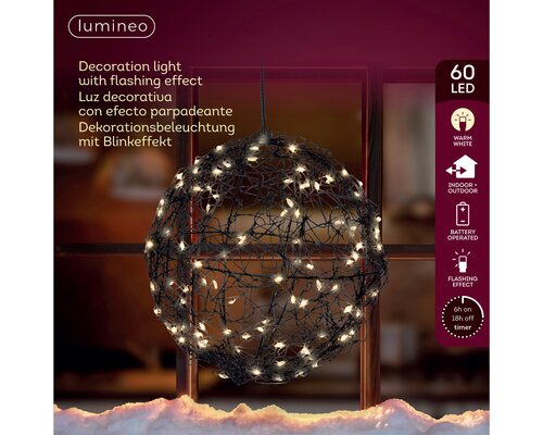 Micro led bal d15cm-60l warm wit a3 - afbeelding 4